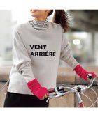 【アンフィーロ 自由区/UNFILO】の【新色追加】スウェットライク ロゴニット グレージュ×ブラックロゴ|ID: prp329100004845632 ipo3291000000035932529