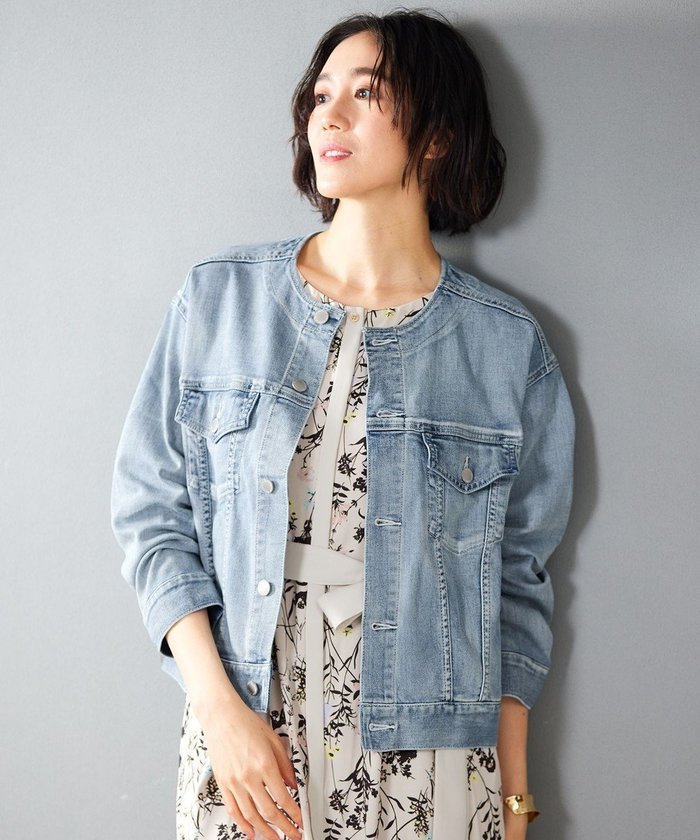 【自由区/JIYU-KU】の【ご好評につき追加生産・洗える】USUKARU DENIM ノーカラージャケット インテリア・キッズ・メンズ・レディースファッション・服の通販 founy(ファニー) https://founy.com/ ファッション Fashion レディースファッション Fashion for Women アウター Coat / Outerwear Collection レディースジャケット・軽アウター Jackets ノーカラージャケット / シンプル上品コーデ Collarless Jackets デニムジャケット / カジュアルアウター Denim Jackets カーディガン Cardigan, Knitwear ジャケット Jacket, Outerwear ストレッチ Stretch, Stretchy Fabric デニム Denim, Jeans Material 人気 Popular, Best Seller 今季 This Season, Current Season 夏 Summer 定番 Standard, Basic Item 春 Spring S/S・春夏 SS, Spring/Summer, Warm Season 洗える Machine Washable |ID: prp329100004845660 ipo3291000000036242952