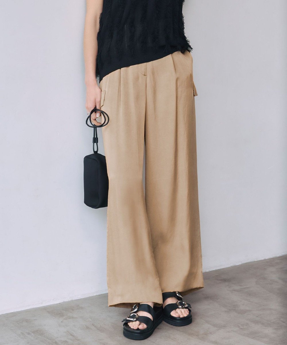 【アイシービー/iCB】の【洗える】 キュプラピグメントクロス カーゴパンツ 人気、トレンドファッション・服の通販 founy(ファニー) 　ファッション　Fashion　レディースファッション　Fashion for Women　パンツ　Pants & Trousers　ヴィンテージ　Vintage Style　洗える　Machine Washable　カーゴパンツ　Cargo Pants, Utility Pants　キュプラ　Cupro, Eco Fabric　シルク　Silk, 100% Silk　セットアップ　Set-Up, Coordinated Outfit　トレンド　Trend, Trending Now　ベーシック　Basic, Essential　リラックス　Relax, Relaxed Fit　A/W・秋冬　Autumn/Winter　おすすめ　Recommended / Our Picks　エレガント 上品　Elegant　2025年　2025　2025春夏・S/S　Spring/Summer 2025 SS25　 other-1|ID: prp329100004845712 ipo3291000000035341263