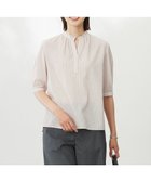 【ジェイ プレス/J.PRESS】の【洗える・接触冷感】ドビー強撚ストライプ スキッパー ブラウス オフ×ピンク×ネイビー系|ID: prp329100004845721 ipo3291000000035520373