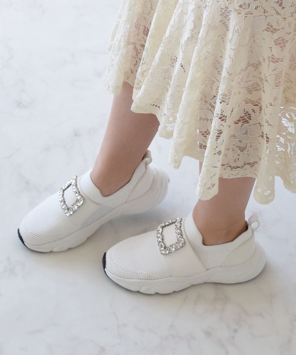 【ブリジット バーキン/Bridget Birkin】の【Bridget Birkin】ビジューバックルニットスニーカー 人気、トレンドファッション・服の通販 founy(ファニー) 　ファッション　Fashion　レディースファッション　Fashion for Women　トップス・カットソー　Cut & Sew Tops　ニット　Knit Tops & Sweaters　スニーカー　Sneakers, Trainers　フィット　Fit, Slim Fit　 other-1|ID: prp329100004845726 ipo3291000000036241169