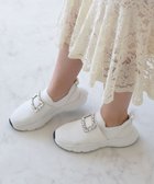 【ブリジット バーキン/Bridget Birkin】の【Bridget Birkin】ビジューバックルニットスニーカー 人気、トレンドファッション・服の通販 founy(ファニー) ファッション Fashion レディースファッション Fashion for Women トップス・カットソー Cut & Sew Tops ニット Knit Tops & Sweaters スニーカー Sneakers, Trainers フィット Fit, Slim Fit thumbnail ホワイト|ID: prp329100004845726 ipo3291000000036241171