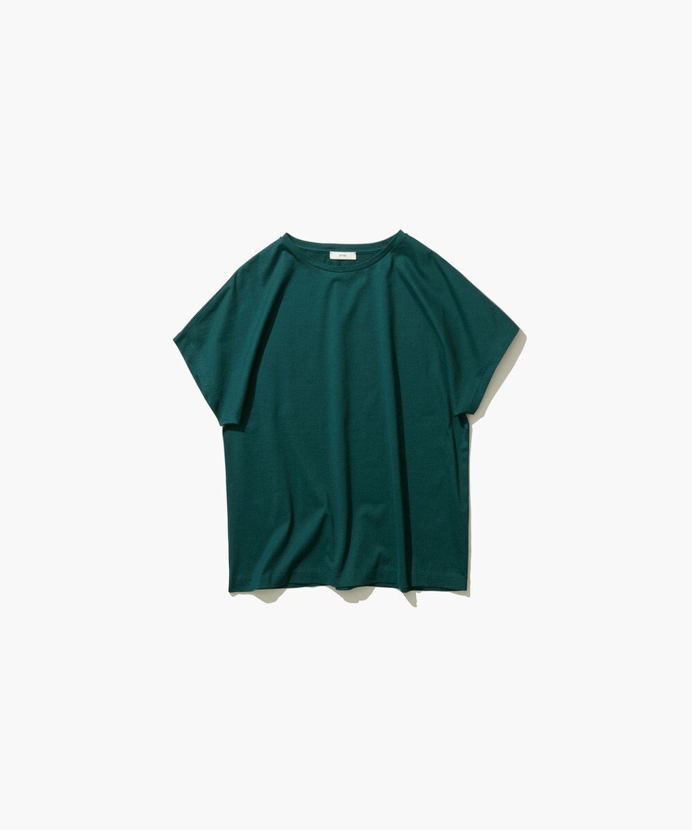 【エイトン/ATON】のSUVIN 60/2 キャップスリーブプルオーバー インテリア・キッズ・メンズ・レディースファッション・服の通販 founy(ファニー) 　ファッション　Fashion　レディースファッション　Fashion for Women　トップス・カットソー　Cut & Sew Tops　シャツ・ブラウス・オフィスカジュアル　Elegant Blouses & Button-Ups　ロングTシャツ・Tシャツ　Longline T-Shirts & Tees　カジュアルプルオーバー・ニットトップス　Pullovers & Knit Tops / Casual Pullovers　カットソー・ベーシックTシャツ　Cut-and-Sewn Tops / Stretch Tees & Basics　インド　Indian Textile　カットソー　Cut and Sewn Top　キャップ　Cap, Baseball Cap　スリーブ　Sleeve, Long Sleeve / Short Sleeve　夏　Summer　S/S・春夏　SS, Spring/Summer, Warm Season　A/W・秋冬　Autumn/Winter　GREEN|ID: prp329100004845748 ipo3291000000035342402