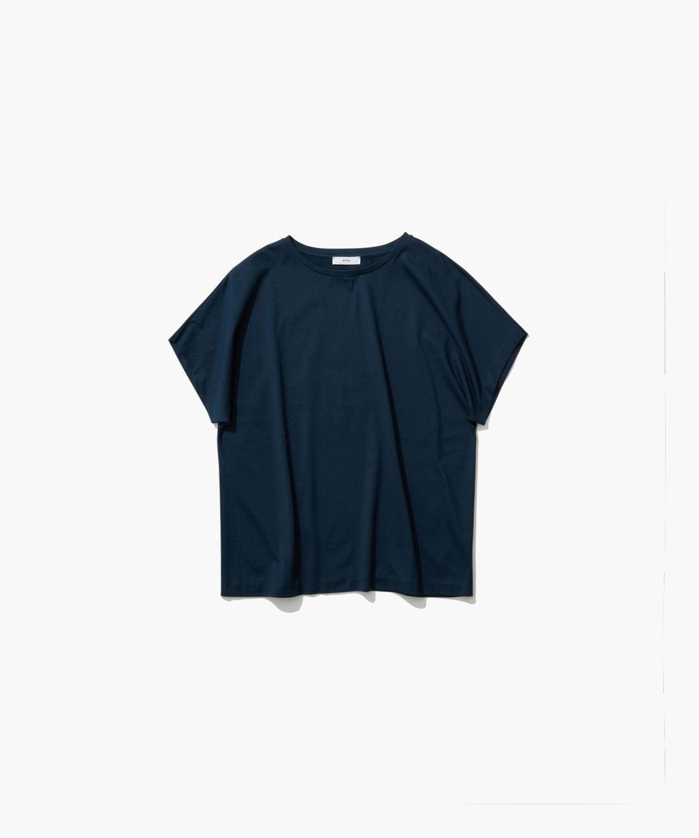 【エイトン/ATON】のSUVIN 60/2 キャップスリーブプルオーバー インテリア・キッズ・メンズ・レディースファッション・服の通販 founy(ファニー) 　ファッション　Fashion　レディースファッション　Fashion for Women　トップス・カットソー　Cut & Sew Tops　シャツ・ブラウス・オフィスカジュアル　Elegant Blouses & Button-Ups　ロングTシャツ・Tシャツ　Longline T-Shirts & Tees　カジュアルプルオーバー・ニットトップス　Pullovers & Knit Tops / Casual Pullovers　カットソー・ベーシックTシャツ　Cut-and-Sewn Tops / Stretch Tees & Basics　インド　Indian Textile　カットソー　Cut and Sewn Top　キャップ　Cap, Baseball Cap　スリーブ　Sleeve, Long Sleeve / Short Sleeve　夏　Summer　S/S・春夏　SS, Spring/Summer, Warm Season　A/W・秋冬　Autumn/Winter　BLUE|ID: prp329100004845748 ipo3291000000035342405