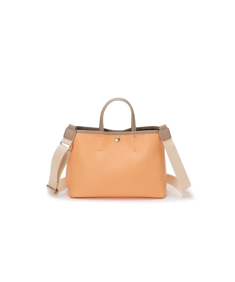 【トプカピ/TOPKAPI】の【Breath TOPKAPI】RIPPLE リプル ショルダー付き シンプル ミニ トートバッグ インテリア・キッズ・メンズ・レディースファッション・服の通販 founy(ファニー) 　ファッション　Fashion　レディースファッション　Fashion for Women　バッグ　Bags　クール　Cool, Chic　軽量　Lightweight, Ultra Light　ショルダー　Shoulder, Shoulder Strap　シンプル　Simple, Minimal　トリミング　Trimming, Decorative Edge　人気　Popular, Best Seller　メタル　Metal, Metal Parts　モダン　Modern, Contemporary　ワンポイント　One Point, Statement Accent　オレンジ|ID: prp329100004845756 ipo3291000000036299816