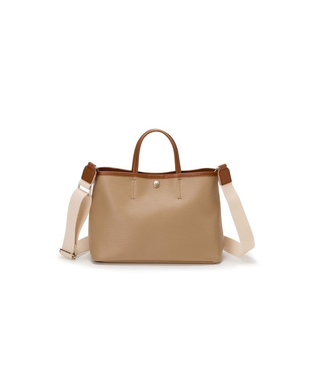 【トプカピ/TOPKAPI】の【Breath TOPKAPI】RIPPLE リプル ショルダー付き シンプル ミニ トートバッグ インテリア・キッズ・メンズ・レディースファッション・服の通販 founy(ファニー) 　ファッション　Fashion　レディースファッション　Fashion for Women　バッグ　Bags　クール　Cool, Chic　軽量　Lightweight, Ultra Light　ショルダー　Shoulder, Shoulder Strap　シンプル　Simple, Minimal　トリミング　Trimming, Decorative Edge　人気　Popular, Best Seller　メタル　Metal, Metal Parts　モダン　Modern, Contemporary　ワンポイント　One Point, Statement Accent　ライトトープ|ID: prp329100004845756 ipo3291000000036299817