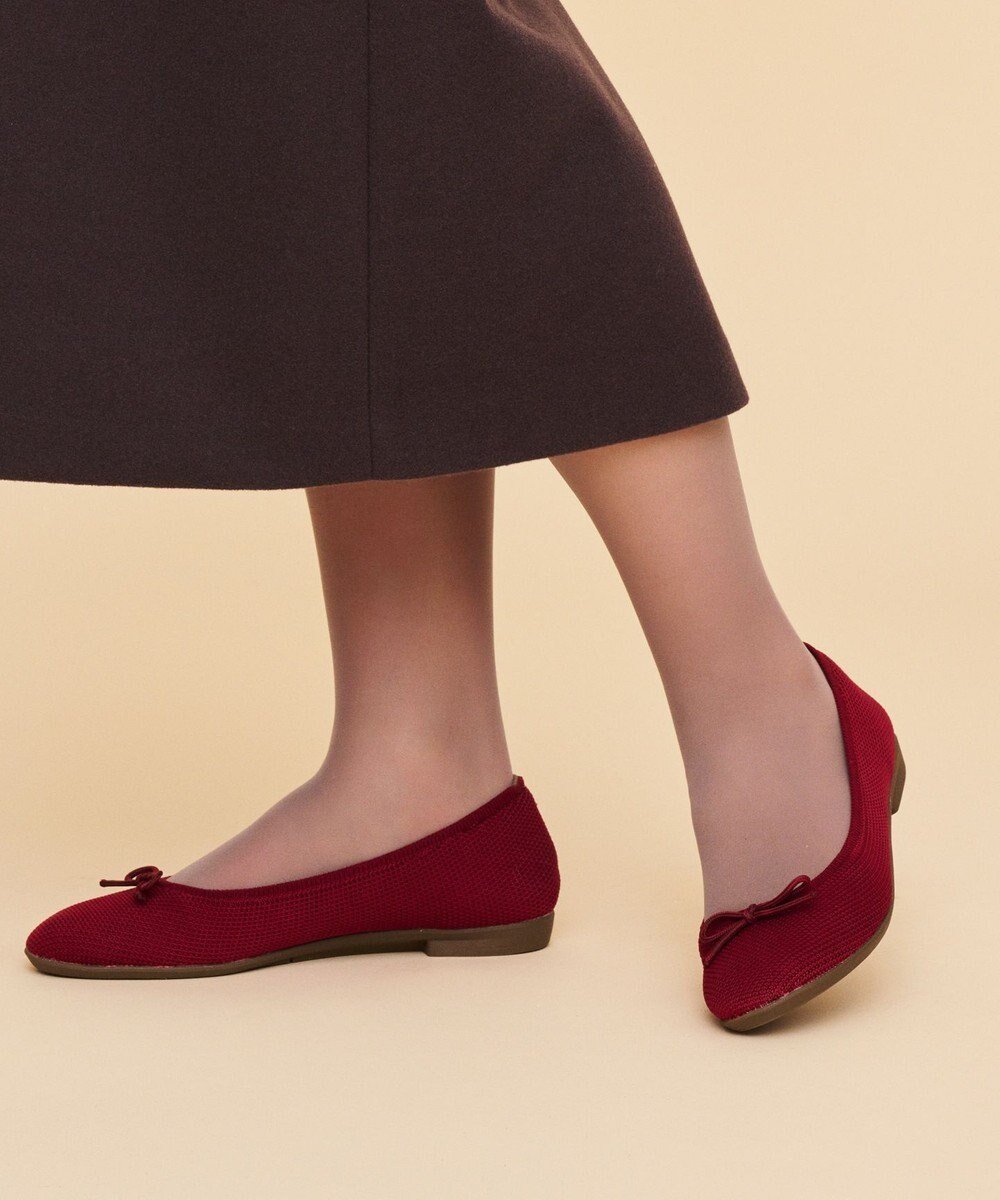 【ステッピ/steppi】の【洗える/撥水】ラウンド バレエ パンプス インテリア・キッズ・メンズ・レディースファッション・服の通販 founy(ファニー) 　ファッション　Fashion　レディースファッション　Fashion for Women　洗える　Machine Washable　クッション　Cushion, Throw Pillow　軽量　Lightweight, Ultra Light　シューズ　Shoes, Footwear　トレンド　Trend, Trending Now　定番　Standard, Basic Item　バランス　Balance, Style Balance　バレエ　Ballet, Ballet Style　ベーシック　Basic, Essential　ラウンド　Round, Round Neck　ランニング　Running, Running Wear, Activewear, Jogging　リボン　Ribbon, Bow　エレガント 上品　Elegant　ボルドー|ID: prp329100004845765 ipo3291000000035930731