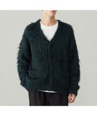 【アンフィーロ/UNFILO / MEN】の【男女兼用】シャギーニット カーディガン ダークグリーン|ID: prp329100004845781 ipo3291000000035603933