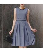 【ティアクラッセ/Tiaclasse】の【洗える】配色スカラップレースワンピース ブルー|ID: prp329100004845782 ipo3291000000035870496