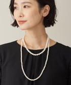 【ジェイ プレス/J.PRESS】の【3way】2連パール ネックレス シルバー系|ID: prp329100004845783 ipo3291000000035870536