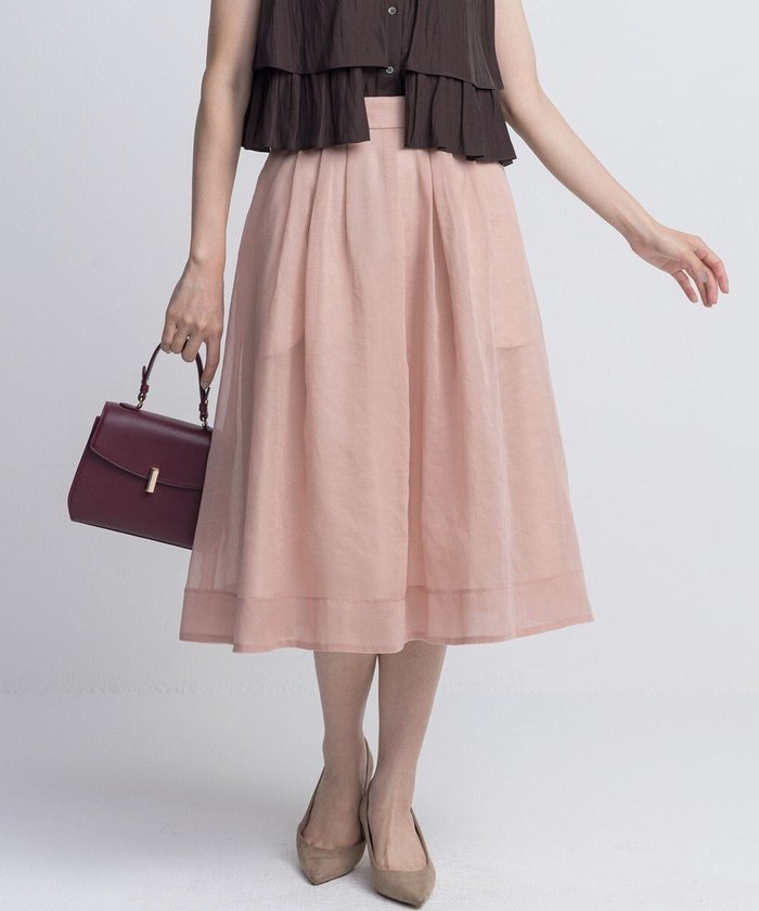 【組曲/KUMIKYOKU】の【WEB限定】シアーボイルタックフレア スカート インテリア・キッズ・メンズ・レディースファッション・服の通販 founy(ファニー) https://founy.com/ ファッション Fashion レディースファッション Fashion for Women スカート Skirts Aライン・フレアスカート A-Line & Flared Skirts オレンジ Orange ギャザー Gathered, Ruffled シアー Sheer, See-Through フレア Flare, Flared エレガント 上品 Elegant 夏 Summer 春 Spring S/S・春夏 SS, Spring/Summer, Warm Season |ID: prp329100004845789 ipo3291000000035343159