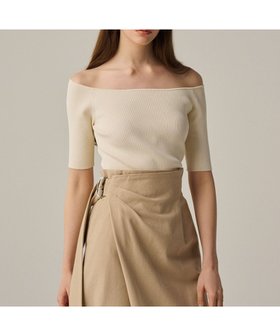 【アンクレイヴ/uncrave】 【ご好評につき追加生産】ドライタッチ ニット オフショル トップス(uncrave WHITE)人気、トレンドファッション・服の通販 founy(ファニー) ファッション Fashion レディースファッション Fashion for Women トップス・カットソー Cut & Sew Tops ニット Knit Tops & Sweaters 春 Spring カーディガン Cardigan, Knitwear シェイプ Shape, Slim Fit ショート Short, Short Length ストレッチ Stretch, Stretchy Fabric セーター Sweater, Knitwear デコルテ Décolleté, Neckline フィット Fit, Slim Fit プリーツ Pleats, Pleated S/S・春夏 SS, Spring/Summer, Warm Season 夏 Summer エレガント 上品 Elegant |ID:prp329100004845792