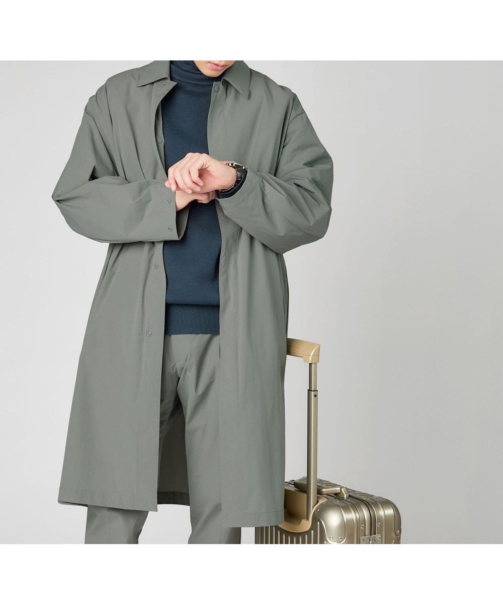 【アンフィーロ/UNFILO / MEN】の【男女兼用】FINE MOVE ステンカラー コート 23年商品 インテリア・キッズ・メンズ・レディースファッション・服の通販 founy(ファニー) ファッション Fashion レディースファッション Fashion for Women アウター Coat / Outerwear Collection コート・ロングコート・ピーコート Long Coats, Peacoats & More レディースジャケット・軽アウター Jackets 軽量 Lightweight, Ultra Light ジャケット Jacket, Outerwear ストレッチ Stretch, Stretchy Fabric トレンド Trend, Trending Now ポケット Pocket, Pocket Detail リラックス Relax, Relaxed Fit A/W・秋冬 Autumn/Winter エレガント 上品 Elegant オリーブ|ID: prp329100004845802 ipo3291000000035846909