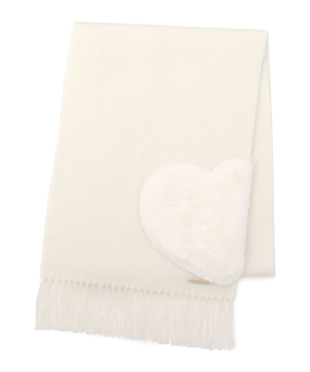 【ムーンバット/MOONBAT】の【WEB限定】フルラ (FURLA)エコファー付きマフラー 無地×ハート ウールマフラー ロゴプレート付き インテリア・キッズ・メンズ・レディースファッション・服の通販 founy(ファニー) 　ファッション　Fashion　レディースファッション　Fashion for Women　マフラー・スヌード / 冬小物の定番　Scarves & Mufflers　イタリア　Italy　エレガント 上品　Elegant　コレクション　Collection, Seasonal Line　シンプル　Simple, Minimal　スヌード　Snood, Infinity Scarf　パターン　Pattern, Design Print　プレート　Plate, Dish　ベーシック　Basic, Essential　防寒　Cold Protection, Winter-Ready　マフラー　Scarf, Muffler　モチーフ　Motif, Design Theme　無地　Plain, Solid Color　A/W・秋冬　Autumn/Winter　ホワイト|ID: prp329100004845816 ipo3291000000035520489