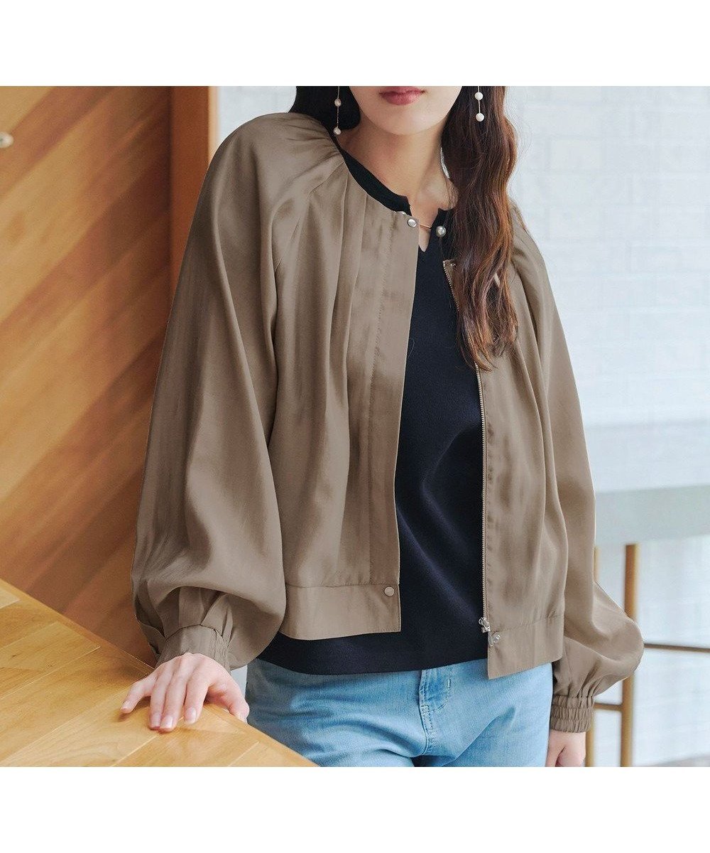 【ティアクラッセ/Tiaclasse】の【新色追加・洗える】シアーブルゾン インテリア・キッズ・メンズ・レディースファッション・服の通販 founy(ファニー) 　ファッション　Fashion　レディースファッション　Fashion for Women　アウター　Coat / Outerwear Collection　レディースジャケット・軽アウター　Jackets　ブルゾンジャケット・スポーティアウター　Blouson Jackets　アクセサリー　Fashion Accessories　カーディガン　Cardigan, Knitwear　シアー　Sheer, See-Through　ショート　Short, Short Length　ジャケット　Jacket, Outerwear　スリーブ　Sleeve, Long Sleeve / Short Sleeve　チュニック　Tunic, Long Top　トレンド　Trend, Trending Now　フェミニン　Feminine, Girly　ブルゾン　Blouson, Bomber Jacket　ポケット　Pocket, Pocket Detail　エレガント 上品　Elegant　再入荷　Restock / Back in Stock　夏　Summer　定番　Standard, Basic Item　新作・新入荷　New Arrivals / New In　春　Spring　S/S・春夏　SS, Spring/Summer, Warm Season　洗える　Machine Washable　モカ|ID: prp329100004845818 ipo3291000000036116504