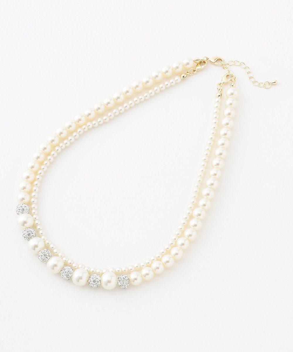 【エニィ スィス/any SiS】の【2WAY】パール調 ネックレス インテリア・キッズ・メンズ・レディースファッション・服の通販 founy(ファニー) 　ファッション　Fashion　レディースファッション　Fashion for Women　ジュエリー　Jewelry　ネックレス　Necklaces & Pendants　アクセサリー　Fashion Accessories　セレモニー　Ceremony　ネックレス　Necklace, Pendant Necklace　パール　Pearl, Pearl Accent　フェミニン　Feminine, Girly　エレガント 上品　Elegant　新作・新入荷　New Arrivals / New In　キスカ|ID: prp329100004845823 ipo3291000000035761821