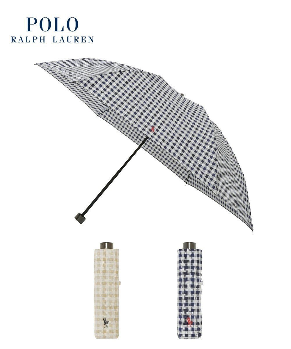 【ムーンバット/MOONBAT】のPOLO RALPH LAUREN(ポロ ラルフローレン) 折りたたみ傘 ギンガムチェック インテリア・キッズ・メンズ・レディースファッション・服の通販 founy(ファニー) ファッション Fashion レディースファッション Fashion for Women レイングッズ・傘・晴雨兼用傘 Umbrellas & Rain Gear アイビー Ivy Pattern ギンガム Gingham, Gingham Fabric 傘 Umbrella, Parasol シンプル Simple, Minimal チェック Check, Plaid, Tartan ニューヨーク New York, NYC Style ハンド Hand, Handmade 日本製 Made In Japan エレガント 上品 Elegant ギフト プレゼント Gift / Present ネイビーブルー|ID: prp329100004845844 ipo3291000000035931974