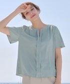 【ティアクラッセ/Tiaclasse】の【2WAY・接触冷感・洗える】ノーカラーブラウス 人気、トレンドファッション・服の通販 founy(ファニー) ファッション Fashion レディースファッション Fashion for Women トップス・カットソー Cut & Sew Tops シャツ・ブラウス・オフィスカジュアル Elegant Blouses & Button-Ups ウォッシャブル Machine Washable 春 Spring 洗える Machine Washable シンプル Simple, Minimal スリーブ Sleeve, Long Sleeve / Short Sleeve フェミニン Feminine, Girly フレア Flare, Flared ラウンド Round, Round Neck S/S・春夏 SS, Spring/Summer, Warm Season 夏 Summer エレガント 上品 Elegant ビジネス 仕事 通勤 Business / Work / Commuting thumbnail ミント|ID: prp329100004845847 ipo3291000000035569897