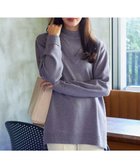 【ティアクラッセ/Tiaclasse】の【洗える】重ね着風ニットトップス ラベンダー|ID: prp329100004845857 ipo3291000000035760435