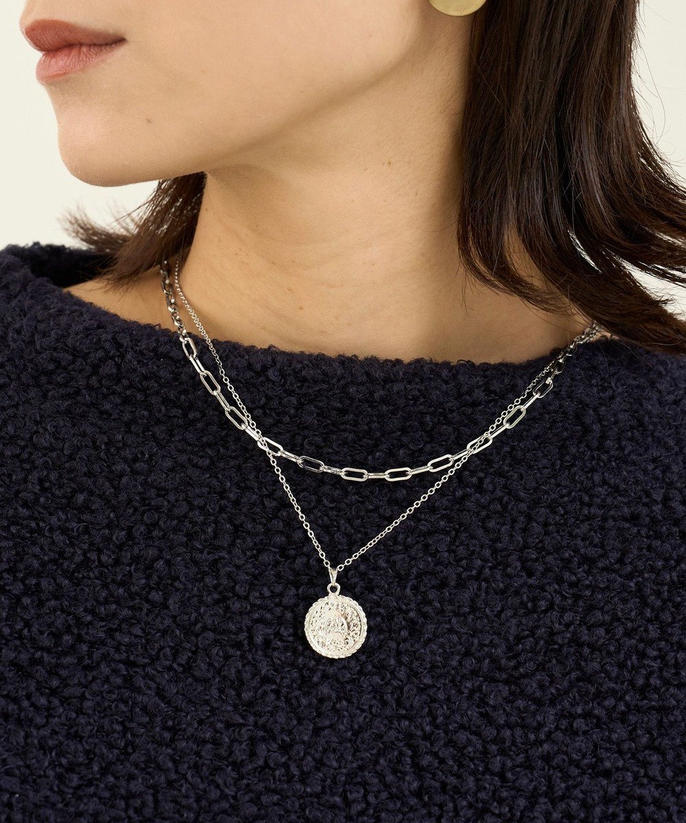 【アンフィーロ 自由区/UNFILO】のコイン/ハート ネックレス 2点セット インテリア・キッズ・メンズ・レディースファッション・服の通販 founy(ファニー) 　ファッション　Fashion　レディースファッション　Fashion for Women　ジュエリー　Jewelry　ネックレス　Necklaces & Pendants　アクセサリー　Fashion Accessories　コイン　Coin, Coin Design　チェーン　Chain, Chain Strap　ネックレス　Necklace, Pendant Necklace　モチーフ　Motif, Design Theme　シルバー[コイン]|ID: prp329100004845885 ipo3291000000035587622