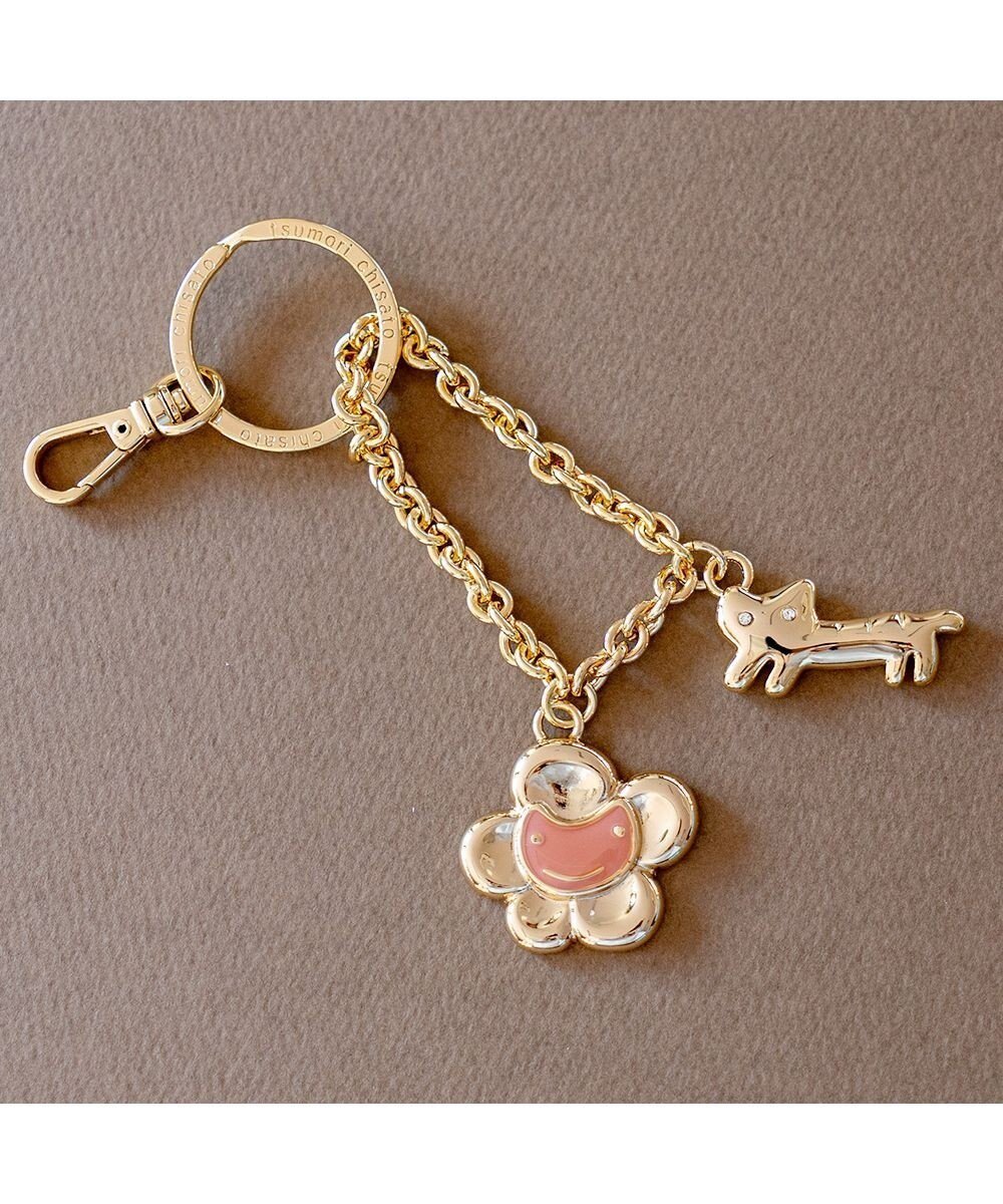 【ツモリチサト キャリー/tsumori chisato CARRY】のキーホルダー バッグチャーム 便利なナス管金具付き 【可愛い猫モチーフ】 インテリア・キッズ・メンズ・レディースファッション・服の通販 founy(ファニー) 　ファッション　Fashion　レディースファッション　Fashion for Women　ミニ財布・二つ折り財布　Wallets & Card Cases　おすすめ　Recommended / Our Picks　キーホルダー　Keychain, Key Holder　ギフト プレゼント　Gift / Present　シンプル　Simple, Minimal　ストーン　Stone, Gem-Like　チェーン　Chain, Chain Strap　チャーム　Charm, Pendant　ネコ　Cat, Feline Motif　モチーフ　Motif, Design Theme　ワンポイント　One Point, Statement Accent　猫　Cat, Kitty　財布　Wallet, Purse　ゴールド|ID: prp329100004845896 ipo3291000000035714008