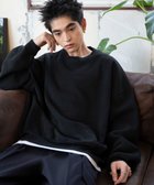 【ウィゴー/WEGO】の【ユニセックス着用/MLXLサイズ展開/新色追加/裏起毛】スウェットプルオーバー ブラック|ID: prp329100004845906 ipo3291000000035827215