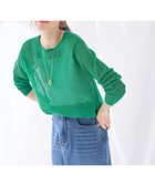 【エニー/ANY】のメッシュニットプルオーバー 人気、トレンドファッション・服の通販 founy(ファニー) ファッション Fashion レディースファッション Fashion for Women トップス・カットソー Cut & Sew Tops ニット Knit Tops & Sweaters カジュアルプルオーバー・ニットトップス Pullovers & Knit Tops / Casual Pullovers おすすめ Recommended / Our Picks インナー Innerwear キャミ Camisole, Cami Top セーター Sweater, Knitwear タンク Tank Top, Sleeveless Top デニム Denim, Jeans Material メッシュ Mesh, Net Fabric ラウンド Round, Round Neck ワイド Wide, Wide Fit エレガント 上品 Elegant 夏 Summer 春 Spring S/S・春夏 SS, Spring/Summer, Warm Season thumbnail グリーン|ID: prp329100004845929 ipo3291000000035848021