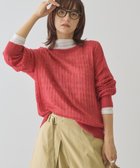 【アメリカンホリック/AMERICAN HOLIC】のモヘアタッチルーズ編みプルオーバー Red|ID: prp329100004845943 ipo3291000000035346077