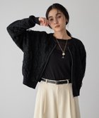 【イェッカ ヴェッカ/YECCA VECCA】のふくれジャガードニットブルゾン Black|ID: prp329100004845954 ipo3291000000035587996