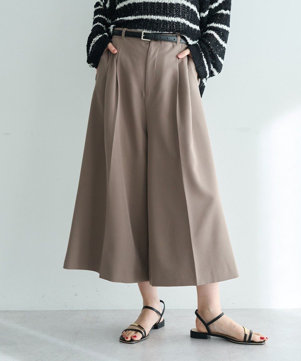 【イェッカ ヴェッカ/YECCA VECCA】のベルトSETクロップド丈パンツ インテリア・キッズ・メンズ・レディースファッション・服の通販 founy(ファニー) 　ファッション　Fashion　レディースファッション　Fashion for Women　パンツ　Pants & Trousers　ベルト&ウエストマーク　Belts & Waist Accessories　おすすめ　Recommended / Our Picks　クロップド　Cropped, Short Length　フェミニン　Feminine, Girly　フロント　Front, Front Design　ポケット　Pocket, Pocket Detail　ワイド　Wide, Wide Fit　夏　Summer　春　Spring　S/S・春夏　SS, Spring/Summer, Warm Season　Mocha|ID: prp329100004845957 ipo3291000000035346378