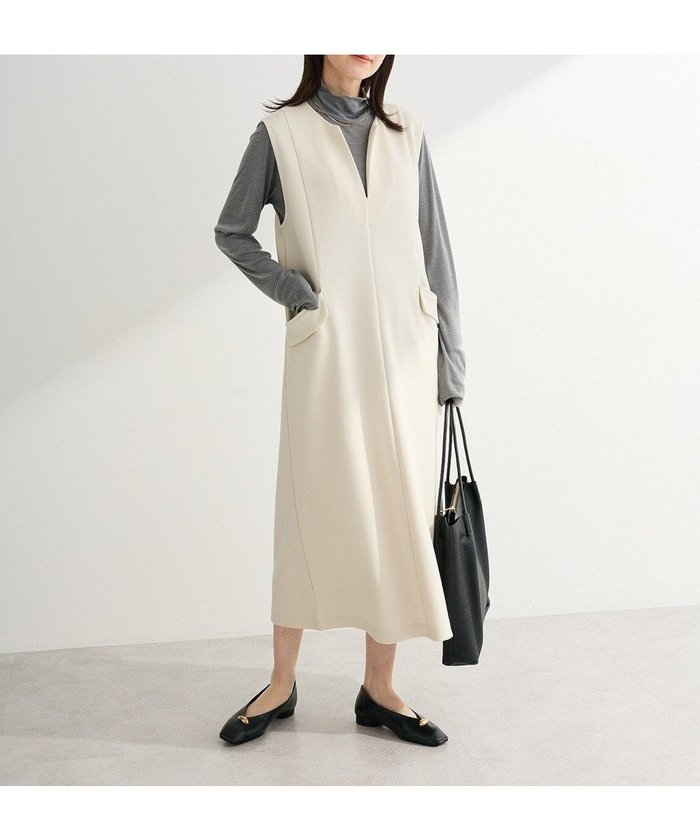 【グリーンパークス/Green Parks】のダンボールスキッパージャンパースカート インテリア・キッズ・メンズ・レディースファッション・服の通販 founy(ファニー) https://founy.com/ ファッション Fashion レディースファッション Fashion for Women スカート Skirts インナー Innerwear シンプル Simple, Minimal スキッパー Skipper, Open Collar スリット Slit, Slit Detail ポケット Pocket, Pocket Detail 夏 Summer 春 Spring S/S・春夏 SS, Spring/Summer, Warm Season 楽ちん Easy Fit, Comfortable |ID: prp329100004845964 ipo3291000000035588017