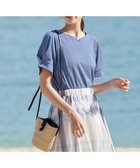 【ティアクラッセ/Tiaclasse】の【UVケア・接触冷感】“あまラク” ハートネックカットソートップス ブルー|ID: prp329100004845978 ipo3291000000035991012