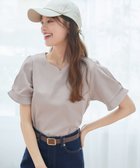 【ティアクラッセ/Tiaclasse】の【UVケア・接触冷感】“あまラク” ハートネックカットソートップス グレージュ|ID: prp329100004845978 ipo3291000000035991015