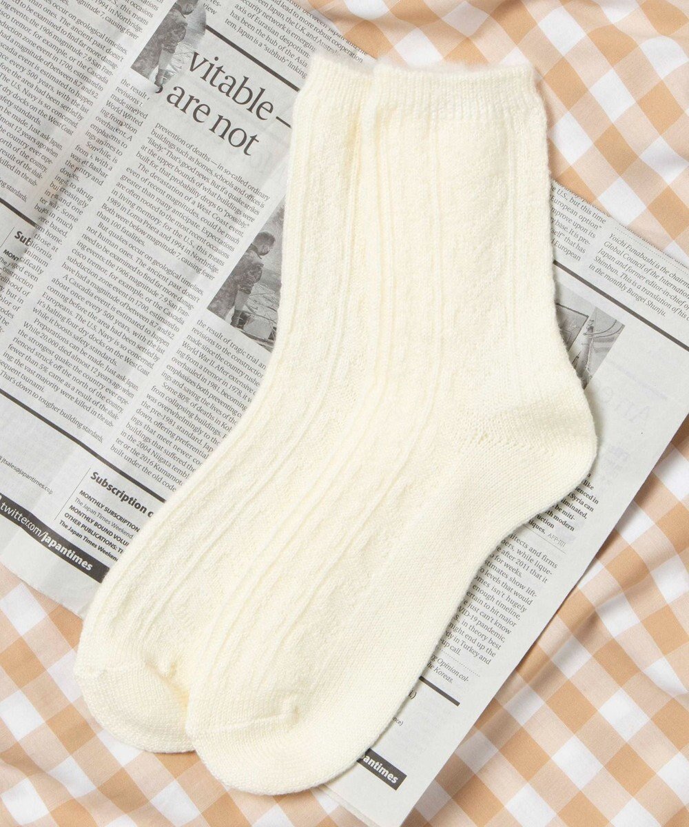 【ウィゴー/WEGO】の【あったか】ぽかぽか裏起毛ハートケーブルソックス インテリア・キッズ・メンズ・レディースファッション・服の通販 founy(ファニー) 　ファッション　Fashion　レディースファッション　Fashion for Women　ソックス&靴下　Socks & Hosiery　レッグウェア・ストッキング　Legwear & Hosiery　おすすめ　Recommended / Our Picks　スマホ　Smartphone, Mobile Device　ソックス　Socks, Hosiery　冬　Winter / This Winter　A/W・秋冬　Autumn/Winter　オフホワイト|ID: prp329100004845987 ipo3291000000036178358