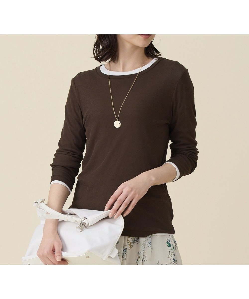 【自由区/JIYU-KU】のレイヤリングシアーインナー カットソー 人気、トレンドファッション・服の通販 founy(ファニー) 　ファッション　Fashion　レディースファッション　Fashion for Women　トップス・カットソー　Cut & Sew Tops　シャツ・ブラウス・オフィスカジュアル　Elegant Blouses & Button-Ups　ロングTシャツ・Tシャツ　Longline T-Shirts & Tees　カットソー・ベーシックTシャツ　Cut-and-Sewn Tops / Stretch Tees & Basics　ジュエリー　Jewelry　ファッションリング　Fashion Rings　イヤリング・フープ・ドロップタイプ　Hoop, Drop & Clip Earrings　カットソー　Cut and Sewn Top　キャミソール　Camisole, Spaghetti Strap Top　シアー　Sheer, See-Through　エレガント 上品　Elegant　夏　Summer　春　Spring　S/S・春夏　SS, Spring/Summer, Warm Season　 other-1|ID: prp329100004846011 ipo3291000000035520633