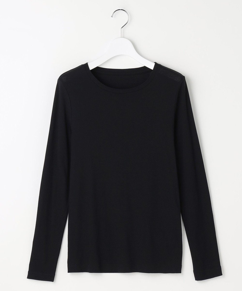 【自由区/JIYU-KU】のレイヤリングシアーインナー カットソー インテリア・キッズ・メンズ・レディースファッション・服の通販 founy(ファニー) 　ファッション　Fashion　レディースファッション　Fashion for Women　トップス・カットソー　Cut & Sew Tops　シャツ・ブラウス・オフィスカジュアル　Elegant Blouses & Button-Ups　ロングTシャツ・Tシャツ　Longline T-Shirts & Tees　カットソー・ベーシックTシャツ　Cut-and-Sewn Tops / Stretch Tees & Basics　ジュエリー　Jewelry　ファッションリング　Fashion Rings　イヤリング・フープ・ドロップタイプ　Hoop, Drop & Clip Earrings　カットソー　Cut and Sewn Top　キャミソール　Camisole, Spaghetti Strap Top　シアー　Sheer, See-Through　エレガント 上品　Elegant　夏　Summer　春　Spring　S/S・春夏　SS, Spring/Summer, Warm Season　ブラック|ID: prp329100004846011 ipo3291000000035520637