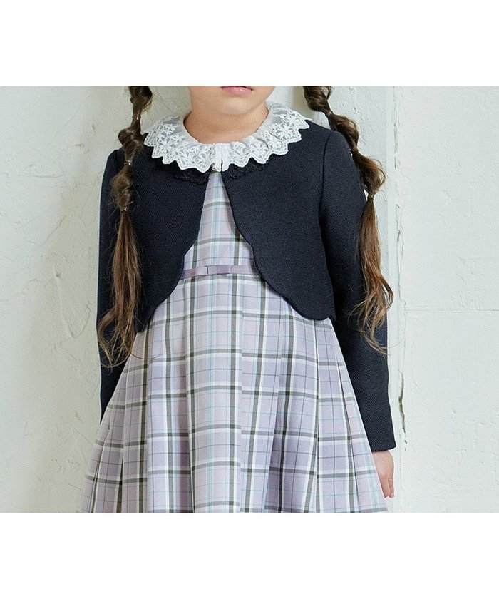 【エニィ/ANY / KIDS】の裾スカラップノーカラージャケット インテリア・キッズ・メンズ・レディースファッション・服の通販 founy(ファニー) https://founy.com/ ファッション Fashion キッズファッション Fashion for Kids アウター Coat Outerwear /Kids ガーリー Girly, Feminine Style ジャケット Jacket, Outerwear スカラップ Scallop, Scalloped Edge セレモニー Ceremony ブレード Braid, Decorative Trim ラベンダー Lavender レース Lace, Lace Fabric エレガント 上品 Elegant 入学式 Entrance Ceremony 卒業式 Graduation Ceremony 夏 Summer 春 Spring S/S・春夏 SS, Spring/Summer, Warm Season |ID: prp329100004846407 ipo3291000000036286960