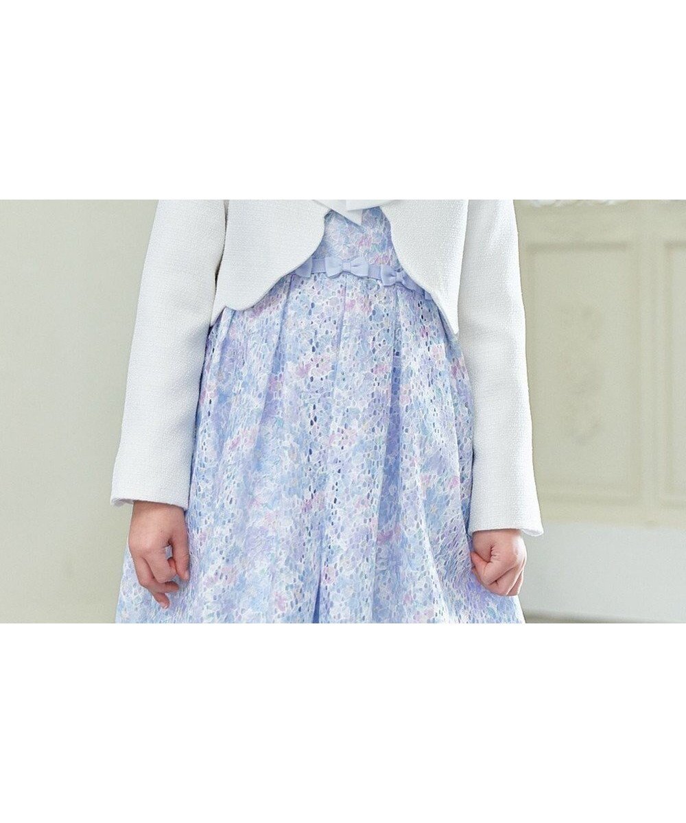 【エニィ/ANY / KIDS】の裾スカラップノーカラージャケット インテリア・キッズ・メンズ・レディースファッション・服の通販 founy(ファニー) 　ファッション　Fashion　キッズファッション　Fashion for Kids　アウター　Coat Outerwear /Kids　ガーリー　Girly, Feminine Style　ジャケット　Jacket, Outerwear　スカラップ　Scallop, Scalloped Edge　セレモニー　Ceremony　ブレード　Braid, Decorative Trim　ラベンダー　Lavender　レース　Lace, Lace Fabric　エレガント 上品　Elegant　入学式　Entrance Ceremony　卒業式　Graduation Ceremony　夏　Summer　春　Spring　S/S・春夏　SS, Spring/Summer, Warm Season　ホワイト|ID: prp329100004846407 ipo3291000000036286962