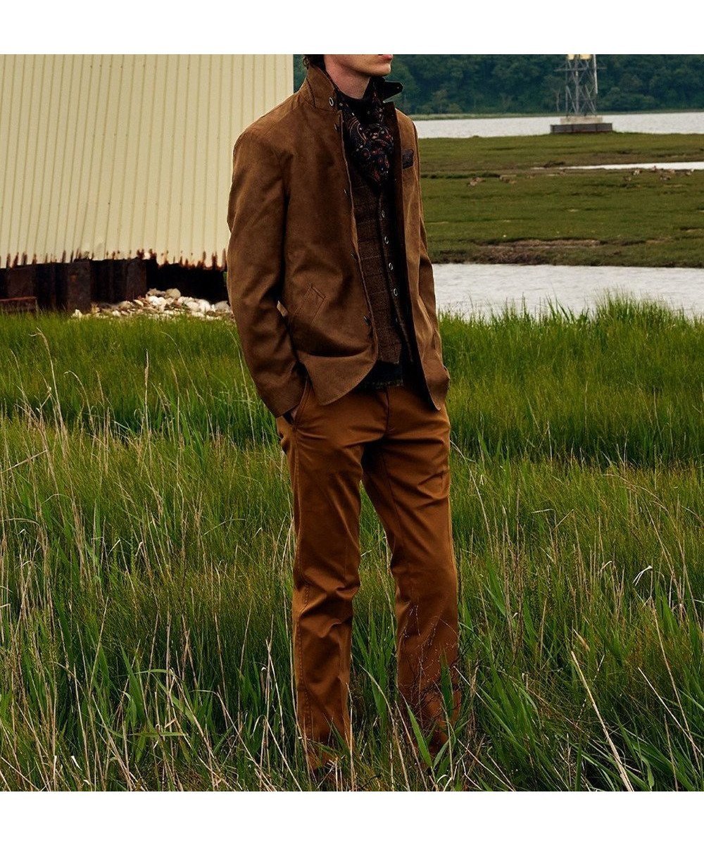 【ジョセフ アブード/JOSEPH ABBOUD / MEN】の【ウェストも伸びる!/JAPANファブリック/ストレッチ】ハイパワーサテンストレッチ パンツ インテリア・キッズ・メンズ・レディースファッション・服の通販 founy(ファニー) 　ファッション　Fashion　メンズファッション　Fashion for Men　ボトムス　Bottoms　軽量　Lightweight, Ultra Light　サテン　Satin, Glossy Fabric　ストレッチ　Stretch, Stretchy Fabric　ピーチ　Peach, Soft Touch　ファブリック　Fabric, Textile　A/W・秋冬　Autumn/Winter　キャメル系|ID: prp329100004846420 ipo3291000000035707472