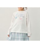 【エニィ/ANY / KIDS】の【綿100%】ロゴプリント 長袖Tシャツ 人気、トレンドファッション・服の通販 founy(ファニー) ファッション Fashion キッズファッション Fashion for Kids トップス・カットソー Cut & Sew Tops カットソー Cut and Sewn Top トレンド Trend, Trending Now フロント Front, Front Design プリント Print, Printed Pattern ポケット Pocket, Pocket Detail モチーフ Motif, Design Theme リボン Ribbon, Bow 夏 Summer 春 Spring S/S・春夏 SS, Spring/Summer, Warm Season 長袖 Long Sleeve, Full Sleeve thumbnail オフホワイト|ID: prp329100004846422 ipo3291000000035841246