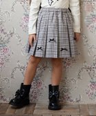 【エニィ/ANY / KIDS】のリボン×チェック プリーツスカパン グレー×チェック|ID: prp329100004846433 ipo3291000000035555875