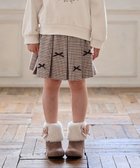 【エニィ/ANY / KIDS】のリボン×チェック プリーツスカパン ブラウン×チェック|ID: prp329100004846433 ipo3291000000035555878