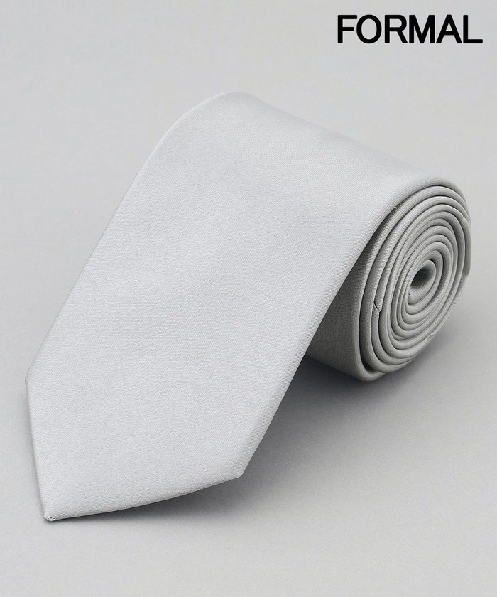 【五大陸/gotairiku / MEN】の【WEAR BLACK】フォーマル用_サテン無地 ネクタイ インテリア・キッズ・メンズ・レディースファッション・服の通販 founy(ファニー) https://founy.com/ ファッション Fashion メンズファッション Fashion for Men サテン Satin, Glossy Fabric シルバー Silver, Metallic Silver スーツ Suit, Formalwear フォーマル Formal, Dressy 無地 Plain, Solid Color |ID: prp329100004846445 ipo3291000000035842113