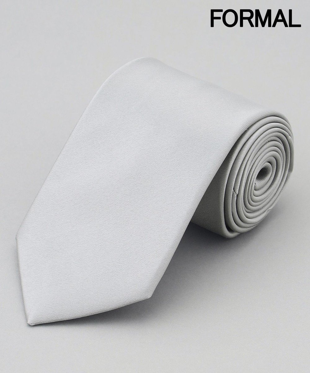 【五大陸/gotairiku / MEN】の【WEAR BLACK】フォーマル用_サテン無地 ネクタイ インテリア・キッズ・メンズ・レディースファッション・服の通販 founy(ファニー) 　ファッション　Fashion　メンズファッション　Fashion for Men　サテン　Satin, Glossy Fabric　シルバー　Silver, Metallic Silver　スーツ　Suit, Formalwear　フォーマル　Formal, Dressy　無地　Plain, Solid Color　シルバー|ID: prp329100004846445 ipo3291000000035842116