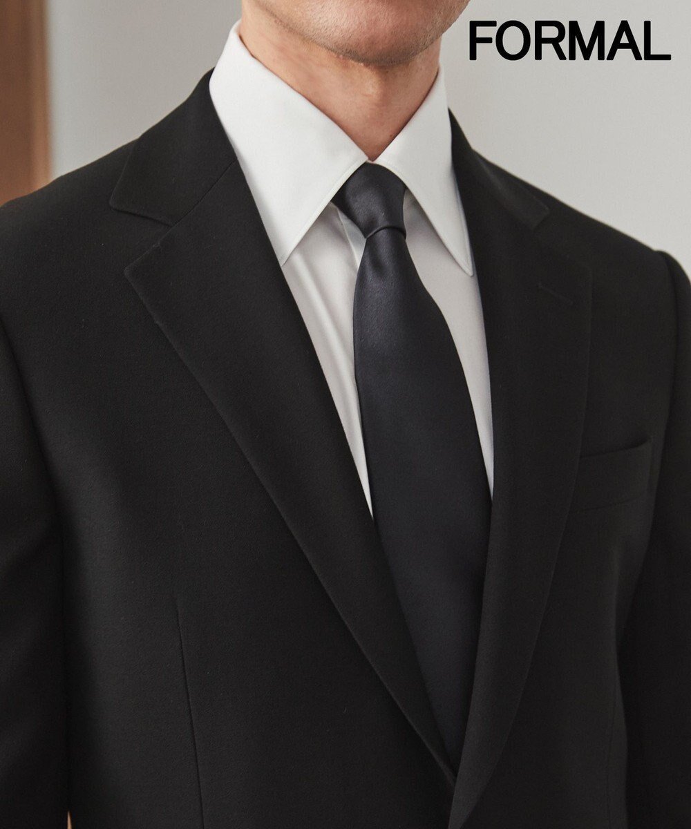 【五大陸/gotairiku / MEN】の【WEAR BLACK】フォーマル用_サテン無地 ネクタイ インテリア・キッズ・メンズ・レディースファッション・服の通販 founy(ファニー) 　ファッション　Fashion　メンズファッション　Fashion for Men　サテン　Satin, Glossy Fabric　シルバー　Silver, Metallic Silver　スーツ　Suit, Formalwear　フォーマル　Formal, Dressy　無地　Plain, Solid Color　ブラック系|ID: prp329100004846445 ipo3291000000035842118