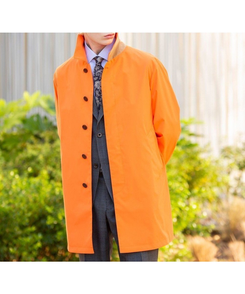 【ジェイ プレス/J.PRESS / MEN】の【驚きの軽さ / オンオフ兼用】【ストレッチ性 / 撥水機能 / 手洗い可】テクニカルライトポプリン カーコート_25年モデル インテリア・キッズ・メンズ・レディースファッション・服の通販 founy(ファニー) ファッション Fashion メンズファッション Fashion for Men アウター Men's Coats Outerwear 春 Spring 軽量 Lightweight, Ultra Light ショート Short, Short Length シンプル Simple, Minimal ジャケット Jacket, Outerwear ストレッチ Stretch, Stretchy Fabric スーツ Suit, Formalwear デニム Denim, Jeans Material ボックス Boxy, Box Shape リラックス Relax, Relaxed Fit S/S・春夏 SS, Spring/Summer, Warm Season 夏 Summer エレガント 上品 Elegant ビジネス 仕事 通勤 Business / Work / Commuting オレンジ系|ID: prp329100004846452 ipo3291000000036084043