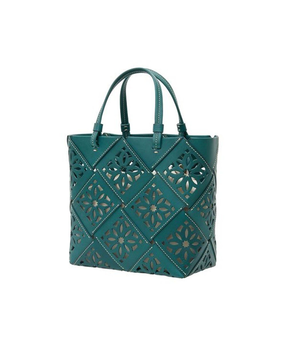 【ゲンテン/genten】のサスカットバスケット手提げバッグ インテリア・キッズ・メンズ・レディースファッション・服の通販 founy(ファニー) 　ファッション　Fashion　レディースファッション　Fashion for Women　バッグ　Bags　イタリア　Italy　春　Spring　バスケット　Basket, Basket Bag　フラット　Flat, Flat Shoes　ワーク　Workwear, Utility Style　夏　Summer　ブルーグリーン|ID: prp329100004846638 ipo3291000000036112690