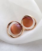 【ティアクラッセ/Tiaclasse】のスフィアーアクリル+サークルピアス ゴールド×オレンジ|ID: prp329100004846655 ipo3291000000035520796