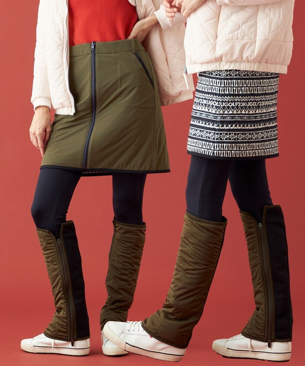 【23区 ゴルフ/NIJYUSANKU GOLF】の【WOMEN】【防寒 】リバーシブル スカート インテリア・キッズ・メンズ・レディースファッション・服の通販 founy(ファニー) ファッション Fashion レディースファッション Fashion for Women スカート Skirts ゴルフ Golf タフタ Taffeta, Structured Fabric フロント Front, Front Design プリント Print, Printed Pattern リバーシブル Reversible, Two-Sided 冬 Winter / This Winter 無地 Plain, Solid Color A/W・秋冬 Autumn/Winter 防寒 Cold Protection, Winter-Ready ネイビー系5|ID: prp329100004846705 ipo3291000000035520811