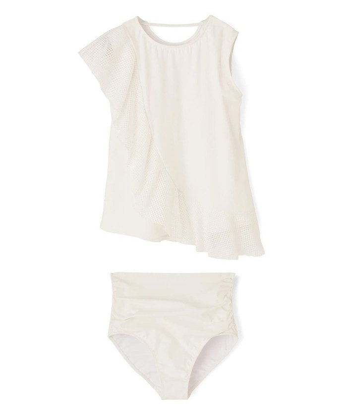 【三愛水着楽園/San-ai Resort】のアシンメトリートップス水着 9M【San-ai Resort(サンアイリゾート) インテリア・キッズ・メンズ・レディースファッション・服の通販 founy(ファニー) https://founy.com/ ファッション Fashion レディースファッション Fashion for Women 水着 Swimwear レディース水着・ビーチウェア Swimwear & Beachwear アンダー Underwear Essentials ギャザー Gathered, Ruffled ショーツ Shorts, Short Pants フレア Flare, Flared ポケット Pocket, Pocket Detail メッシュ Mesh, Net Fabric ラップ Wrap, Wrap Design ワイヤー Wire, Wired Bra 夏 Summer S/S・春夏 SS, Spring/Summer, Warm Season 水着 Swimsuit, Swimwear A/W・秋冬 Autumn/Winter |ID: prp329100004846723 ipo3291000000035988637